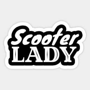 Scooter Lady Sticker